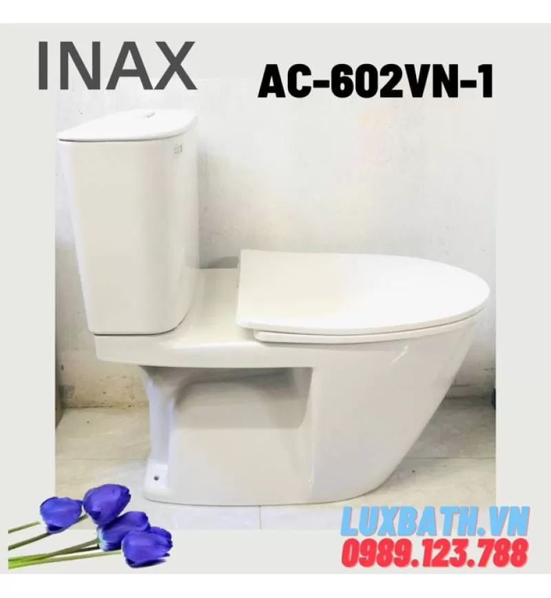 Bồn cầu 2 khối thời trang Inax AC-602VN-1 giá rẻ nhất