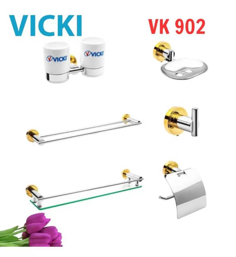 Bộ phụ kiện phòng tắm Vicki VK 902 (6 món) 