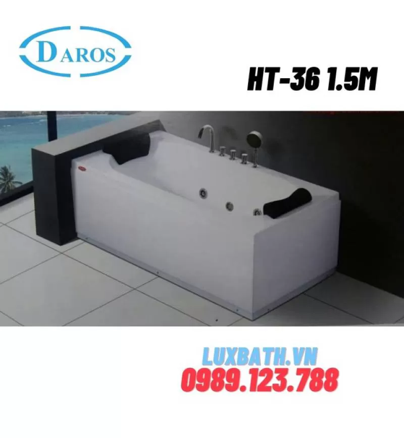 Bồn tắm massage Daros HT-36 Chính Hãng, Giá Rẻ Luxbath