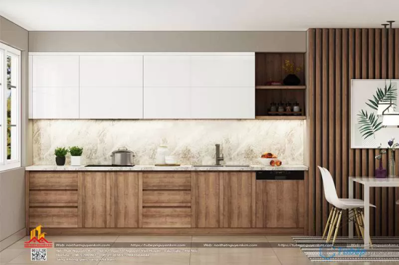 Tủ bếp gỗ laminate – LMN09