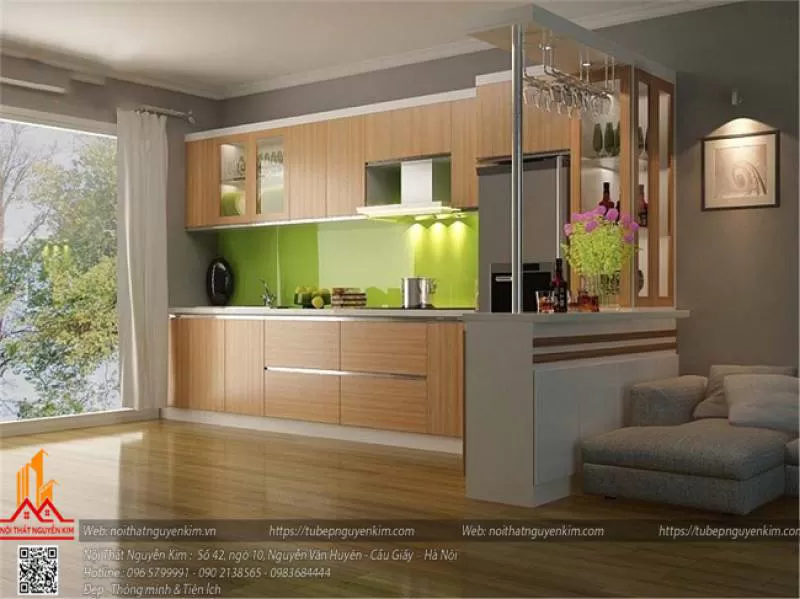 Tủ bếp gỗ laminate – LMN10