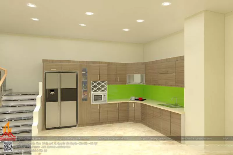 Tủ bếp gỗ laminate – LMN12 