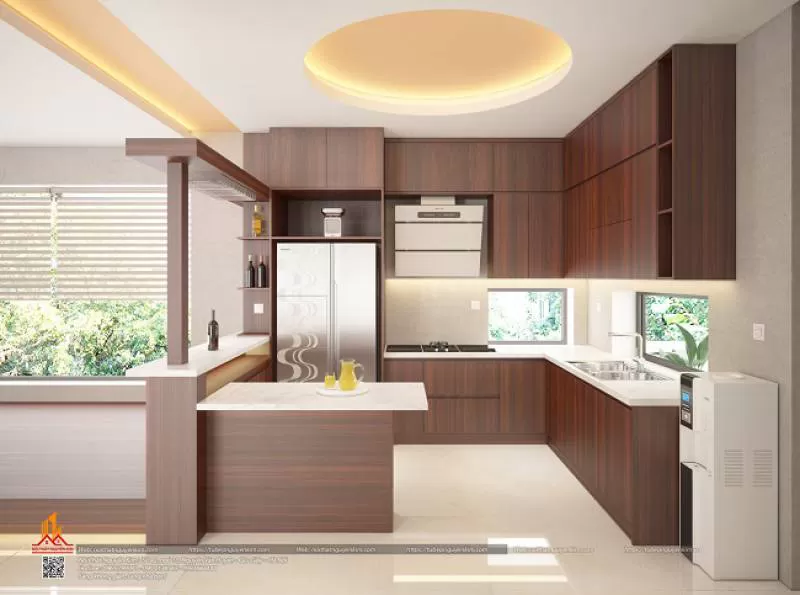 Tủ bếp gỗ Laminate- LMN05