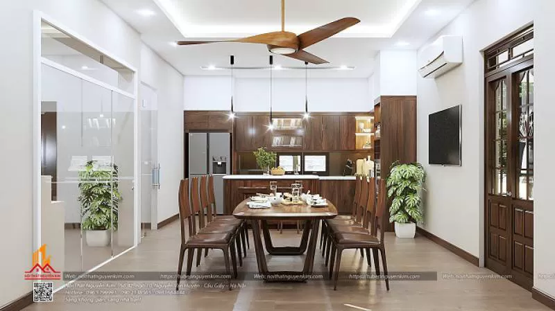 Tủ bếp gỗ óc chó -TBOC13