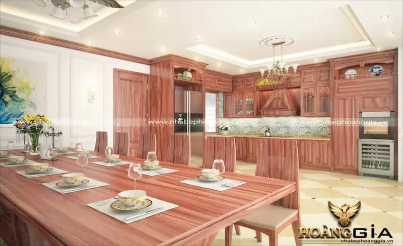 Tủ bếp gỗ Cẩm 07
