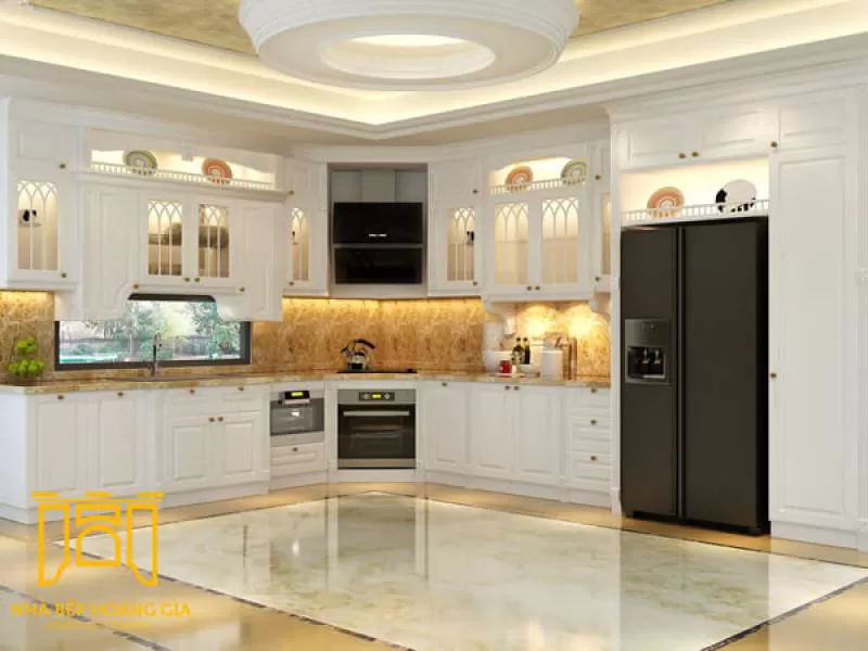 Tủ bếp gỗ cẩm 06