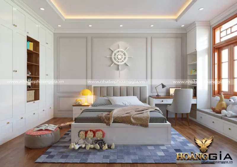 Mẫu thiết kế phòng ngủ hiện đại cho bé trai năng động