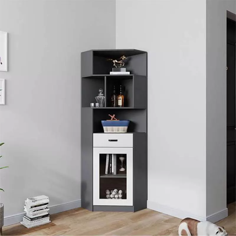 Kệ sách góc thiết kế sang trọng GHS-2585