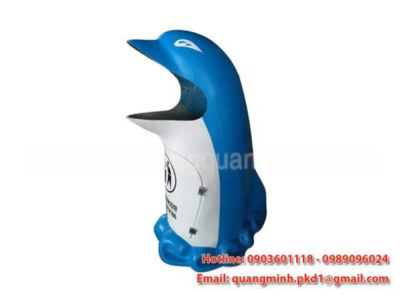 Thùng rác Composite hình cá heo