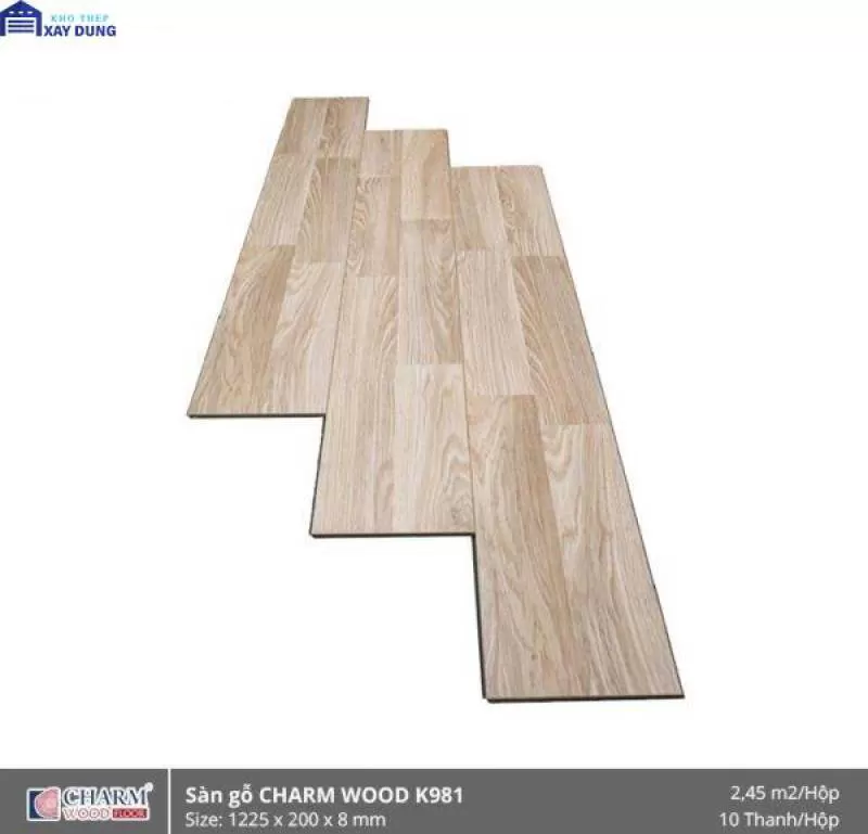 Sàn Gỗ Công Nghiệp Charm Wood K981