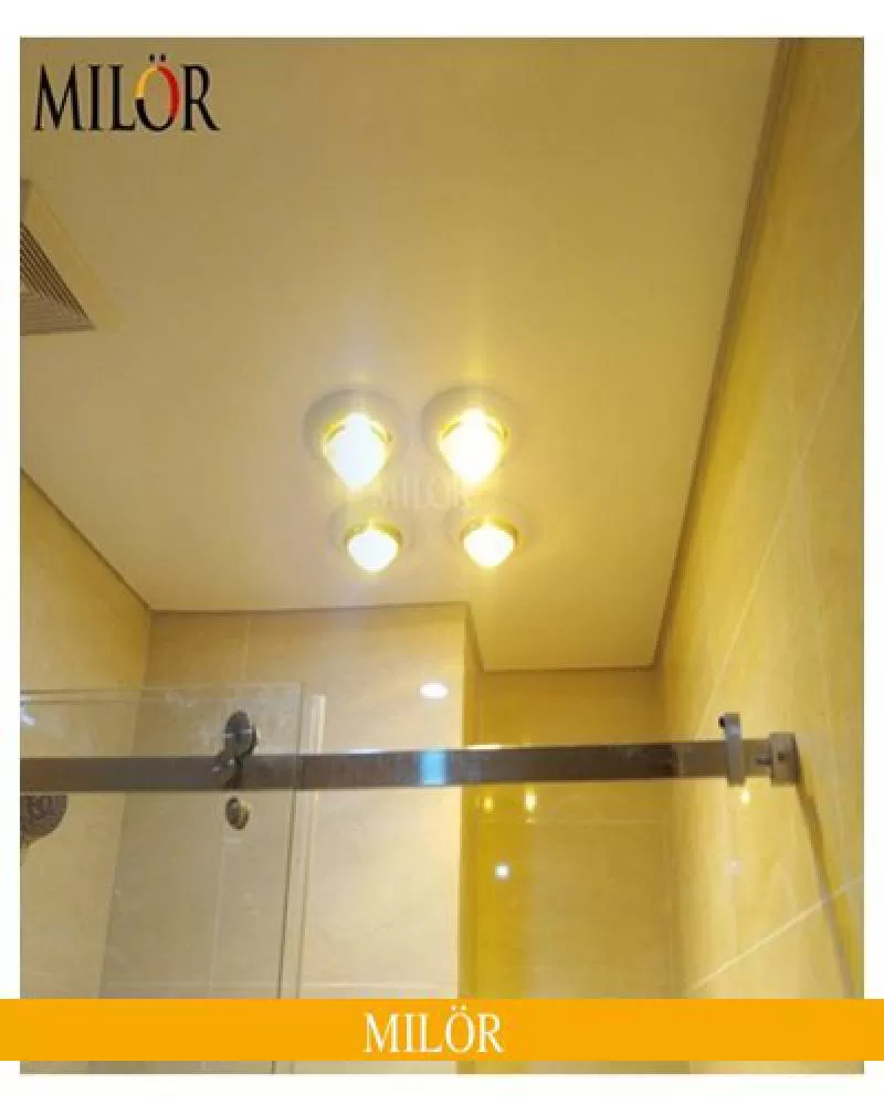 Đèn Sưởi Ấm Nhà Tắm Âm Trần 4 Bóng