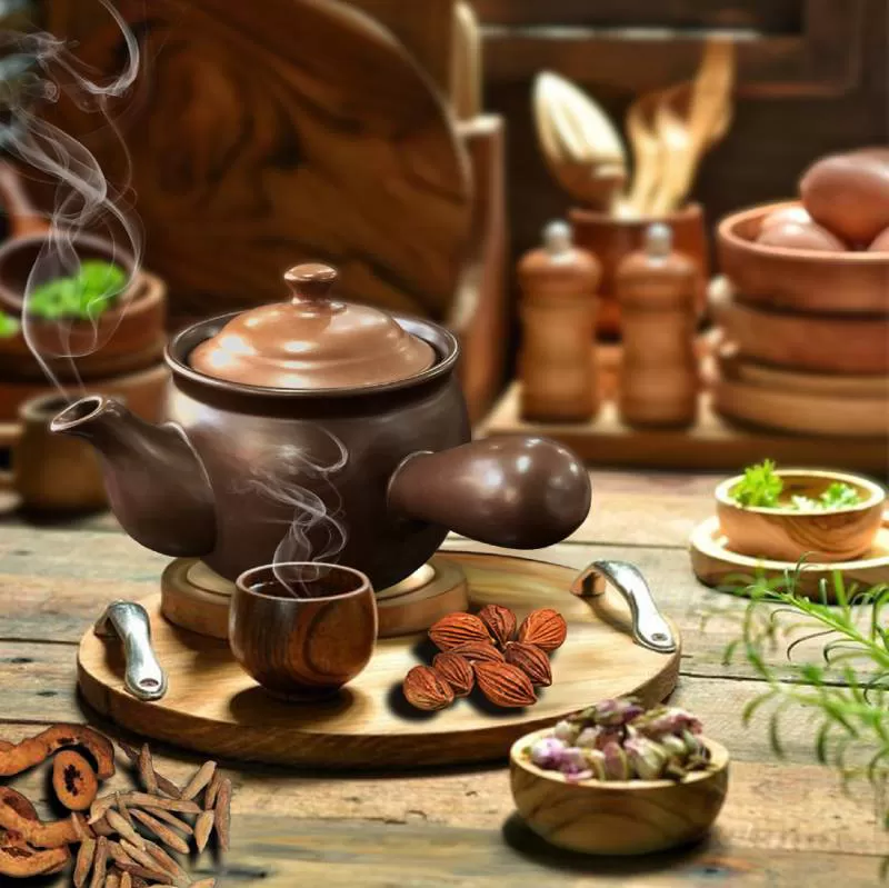 Ấm sắc thuốc 2 lít (Màu nâu)