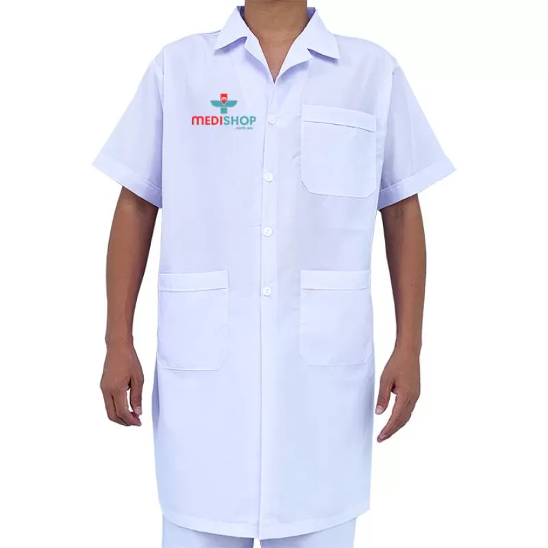 Áo Blouse Bác Sỹ - Dược Sỹ Nam Tay Ngắn