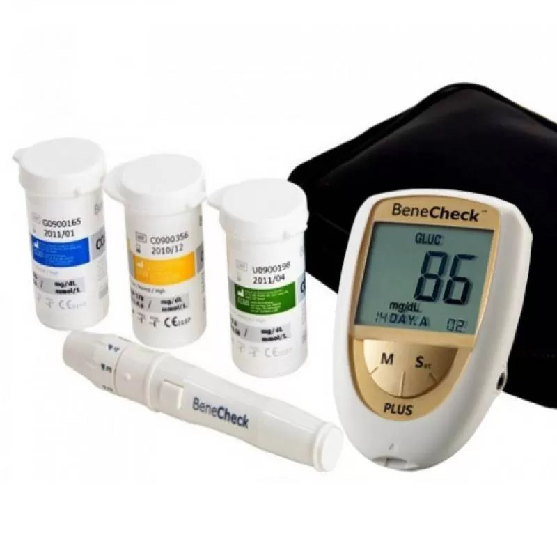 Máy Đo Đường Huyết BENECHECK PLUS 3 Trong 1