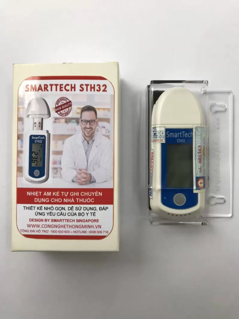 Nhiệt kế tự ghi smarttech STH-32 Kiểm định