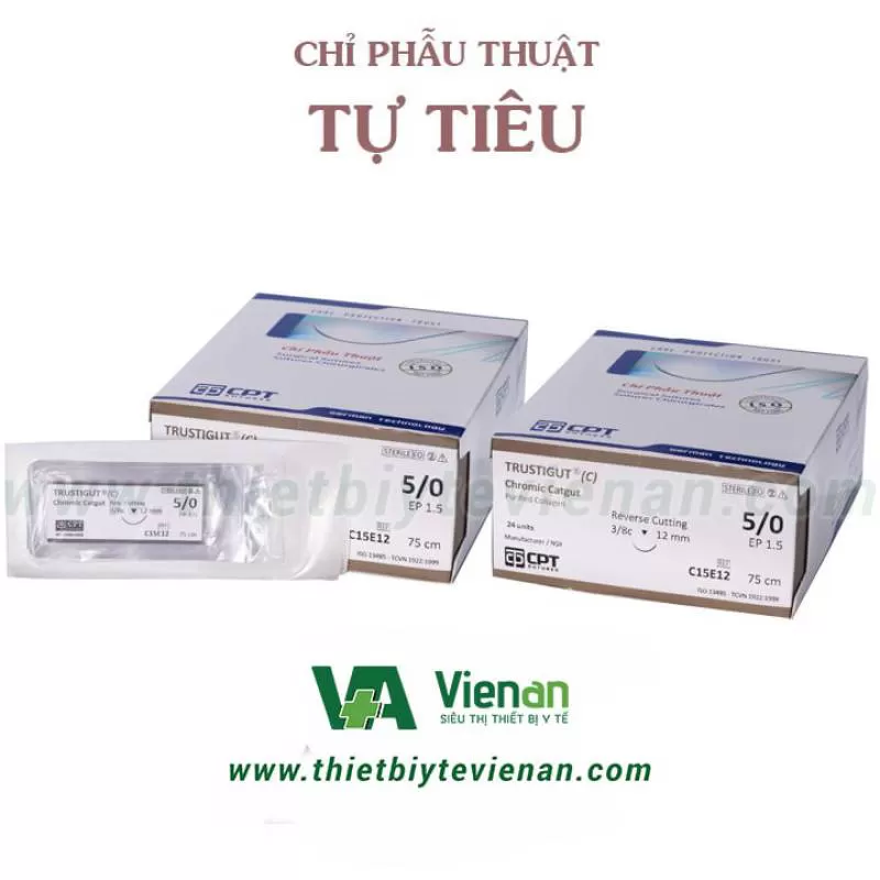 Chỉ CPT Carelon Chromic Catgut số 5/0 – Sản phẩm y tế uy tín