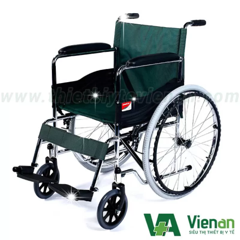 Xe lăn Yuwell H007BF Có Tay Phanh - Màu Đen 