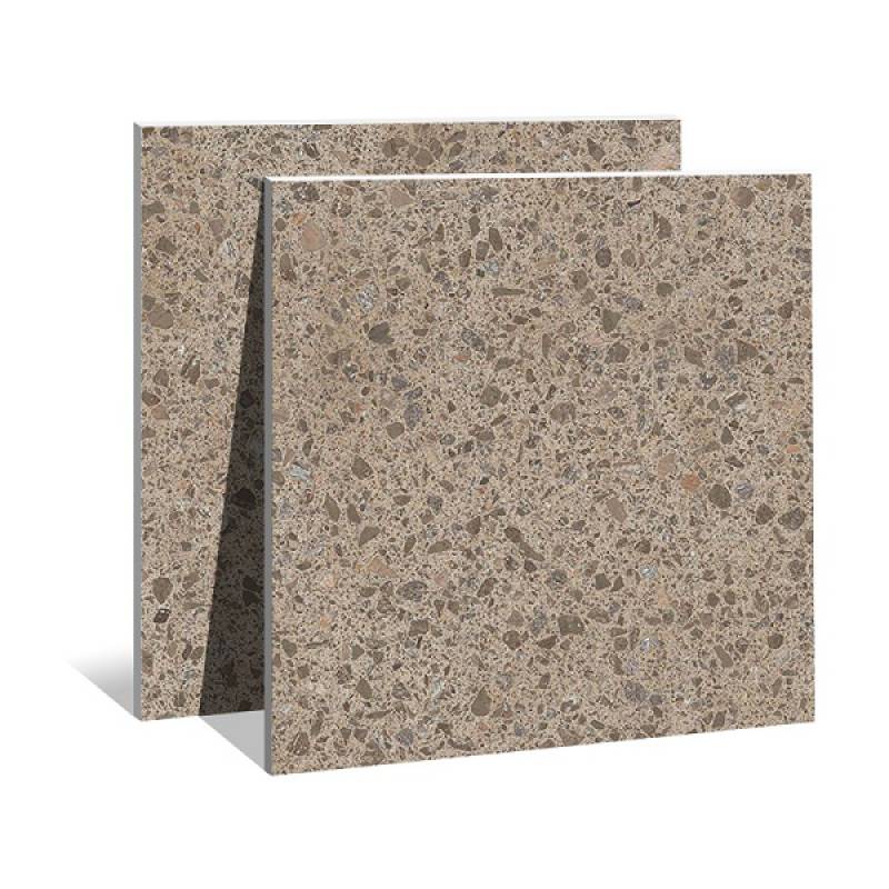 Gạch lát nền hạt Terrazzo 600x600mm 6F035 màu vàng