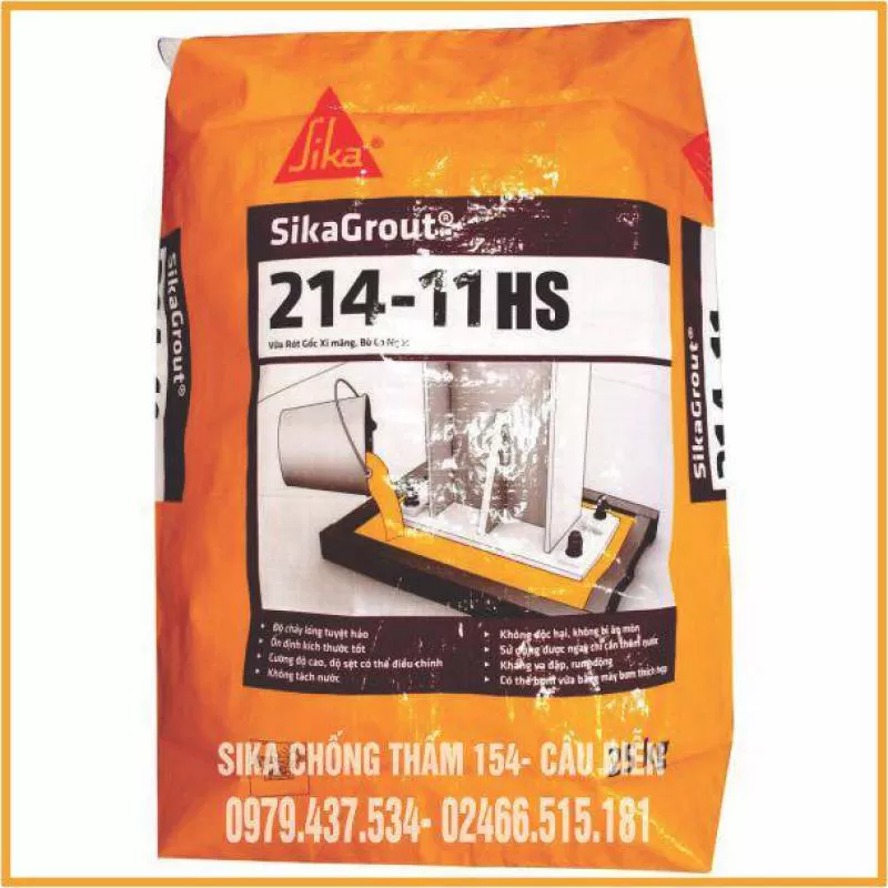 Sika Grout 214-11 HS Vữa tự chảy không co ngót cường độ cao 