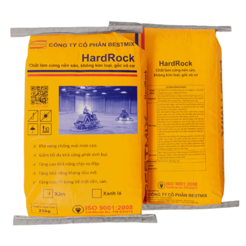 HardRock Bột rắc khô tăng cứng bề mặt sàn (màu xám) bao 25kg