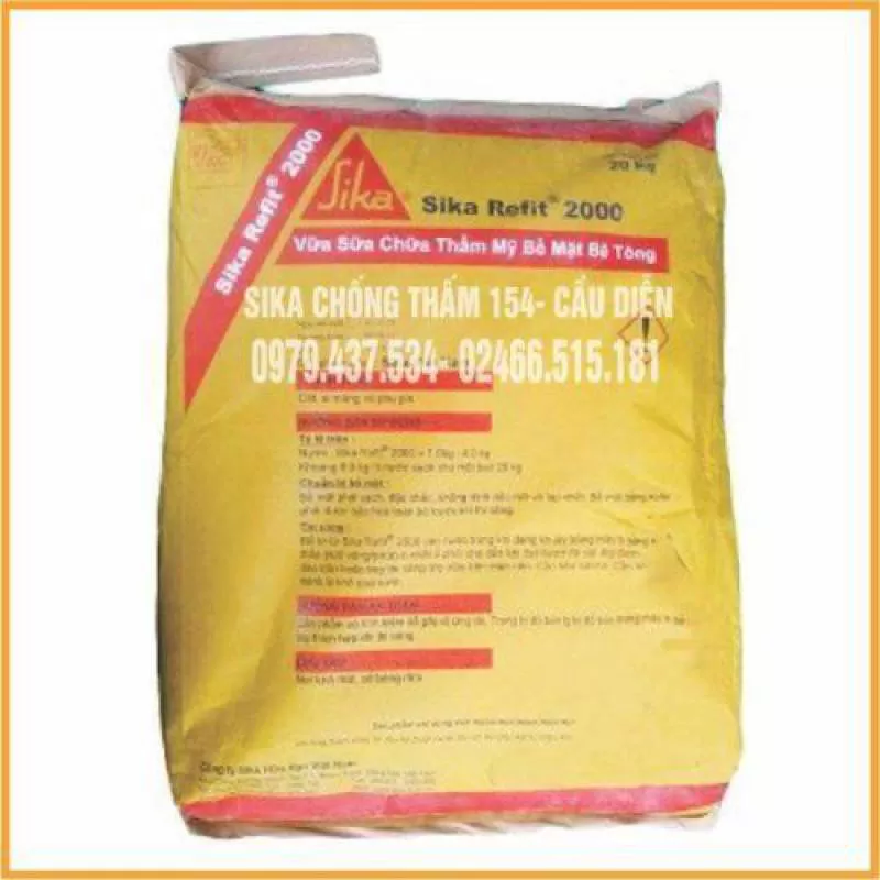 Sika Monotop 615 HB Vữa sửa chữa ximăng, polyme cải tiến 