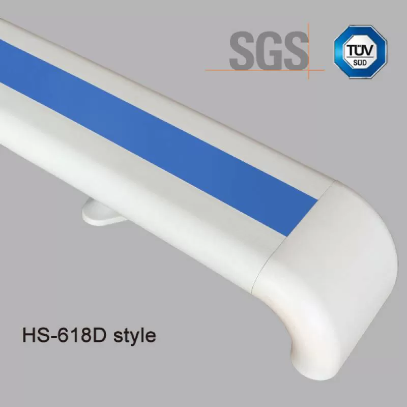 Tay vịn hành lang bệnh viện HS-618D - Thanh chống va đập hành lang