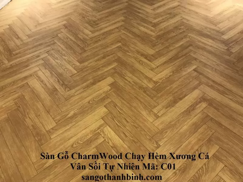 Charm Wood Aqua 12mm – C01: Vân Sồi