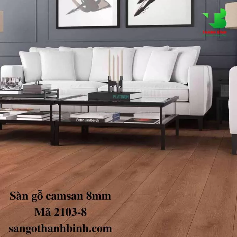 Camsan 8mm Mã 2103 - Hèm V - Sàn Gỗ Giá Rẻ TP HCM