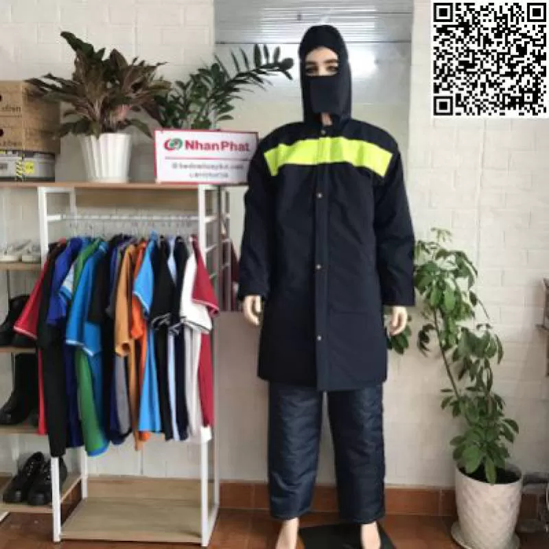 Áo kho lạnh dáng dài có phản quang NPU-KL10020456