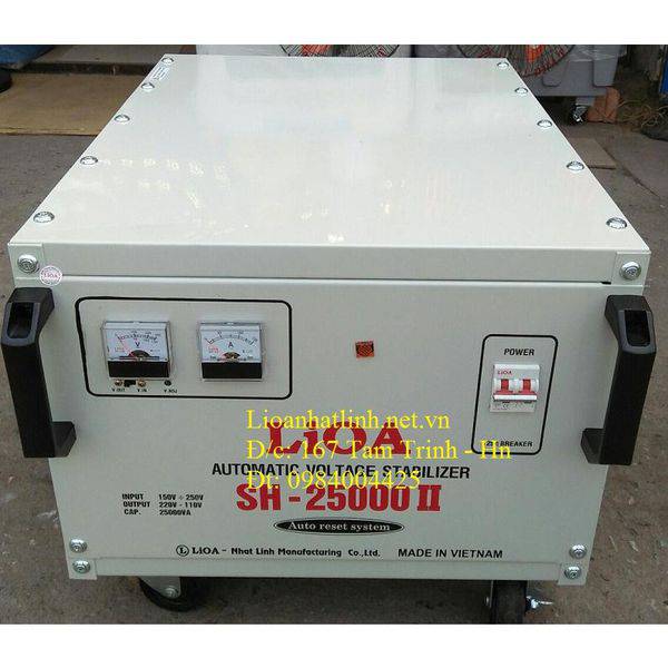 ỔN ÁP LIOA 25KVA - 25KW MÃ SẢN PHẨM SH - 25000 II ĐỜI MỚI NHẤT HIỆN NAY