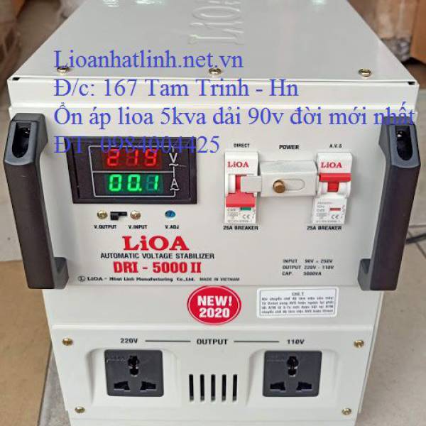 ỔN ÁP LIOA 5KVA - 5KW - 5000W - 5000 GIÁ BAO NHIÊU TIỀN