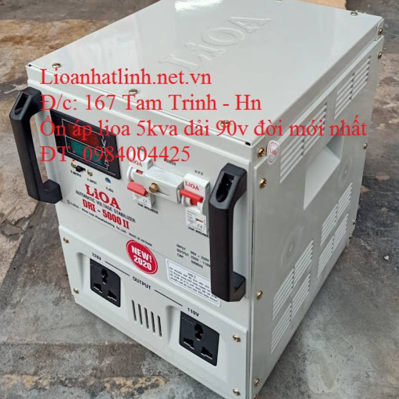 ỔN ÁP LIOA 5KVA - 5KW DRI - 5000 II ĐỜI MỚI NHẤT 2022 - 2023 DÂY ĐỒNG 100