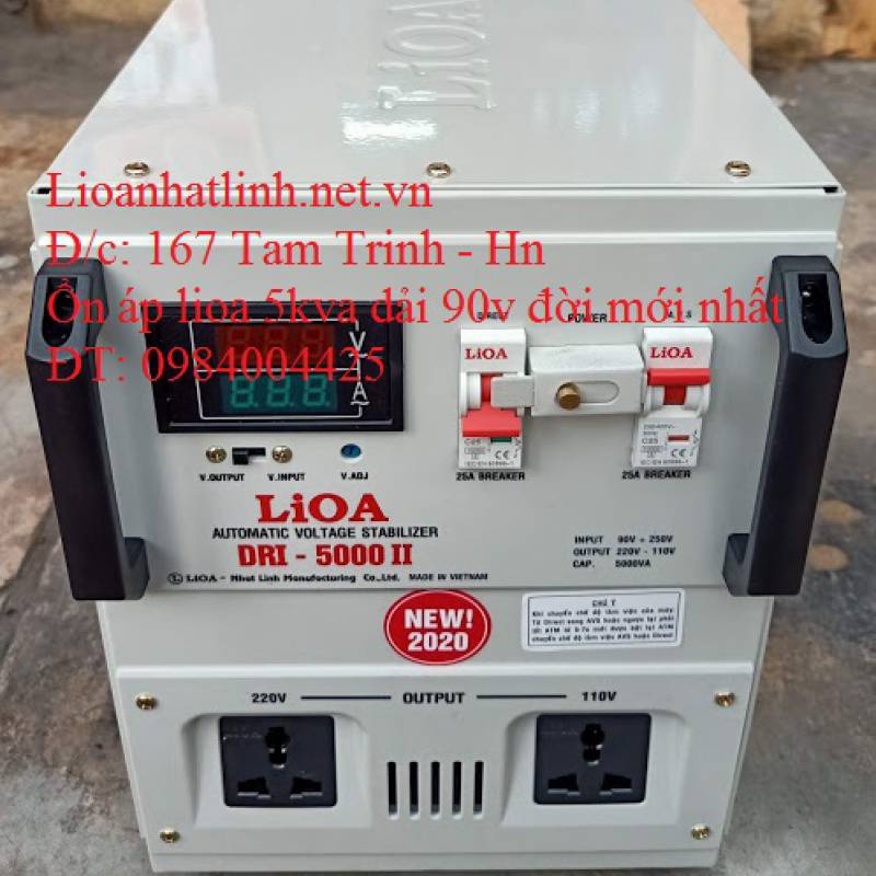 ỔN ÁP LIOA 5KVA - 5KW - 5000W - 5000 GIÁ BAO NHIÊU TIỀN