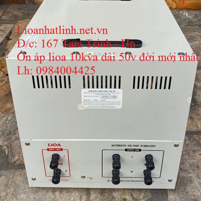 ỔN ÁP LIOA 10KVA - 10KW DRII - 10000 II ĐỜI MỚI NHẤT 2022 - 2023 DÂY ĐỒNG 100