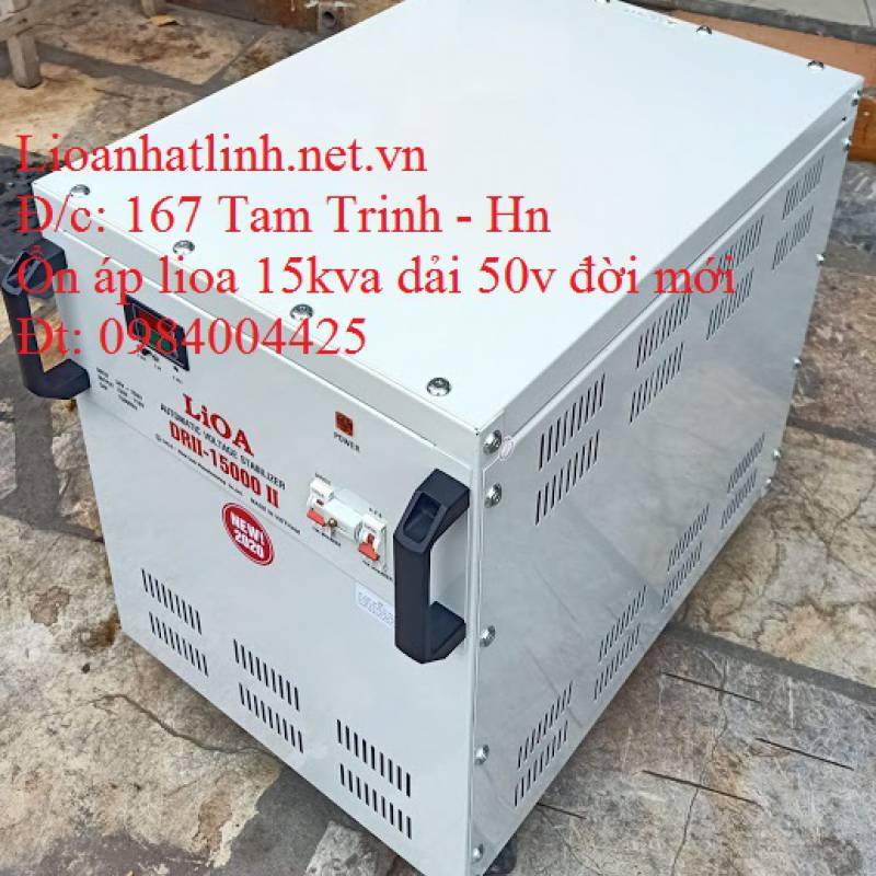 ỔN ÁP LIOA 15KVA - 15KW THẾ HỆ 2 DRII - 15000 II ĐỜI MỚI NHẤT 2022 - 2023 DÂY ĐỒNG 100