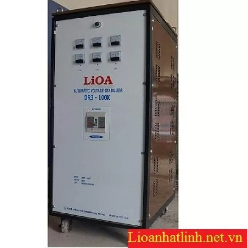 ỔN ÁP LIOA 100KVA 3 PHA DẢI 160V - 430V MODEL DR3 - 100K THẾ HỆ 1 