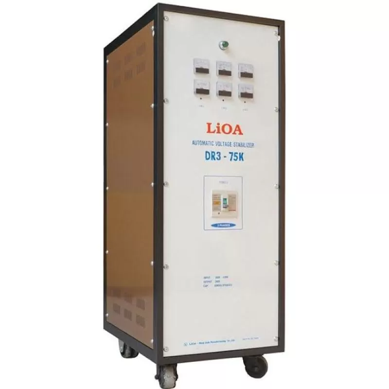 ỔN ÁP LIOA 75KVA 3 PHA DẢI 160V - 430V MODEL DR3 - 75K THẾ HỆ 1