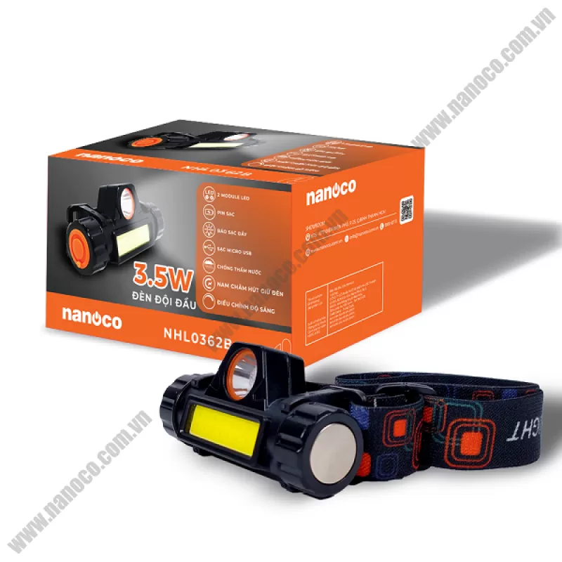Đèn đội đầu Nanoco NHL0362B 