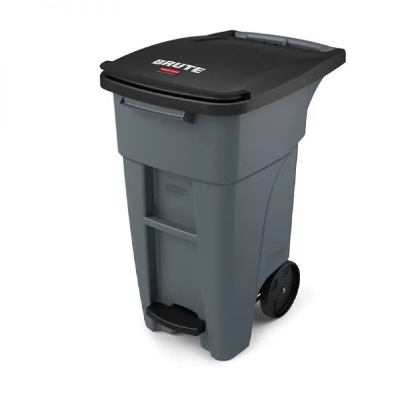 THÙNG RÁC CHÂN ĐẠP BRUTE® STEP-ON ROLLOUT 95GAL – 1971991