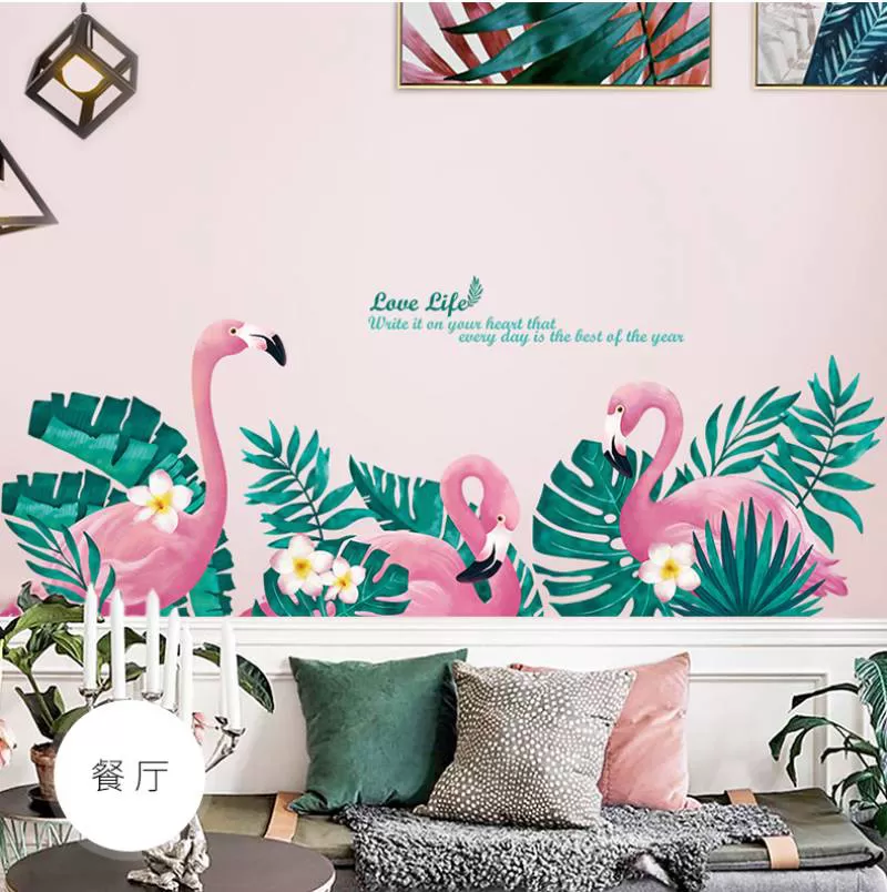 Decal Dán Tường Gia Đình Hồng Hạc 