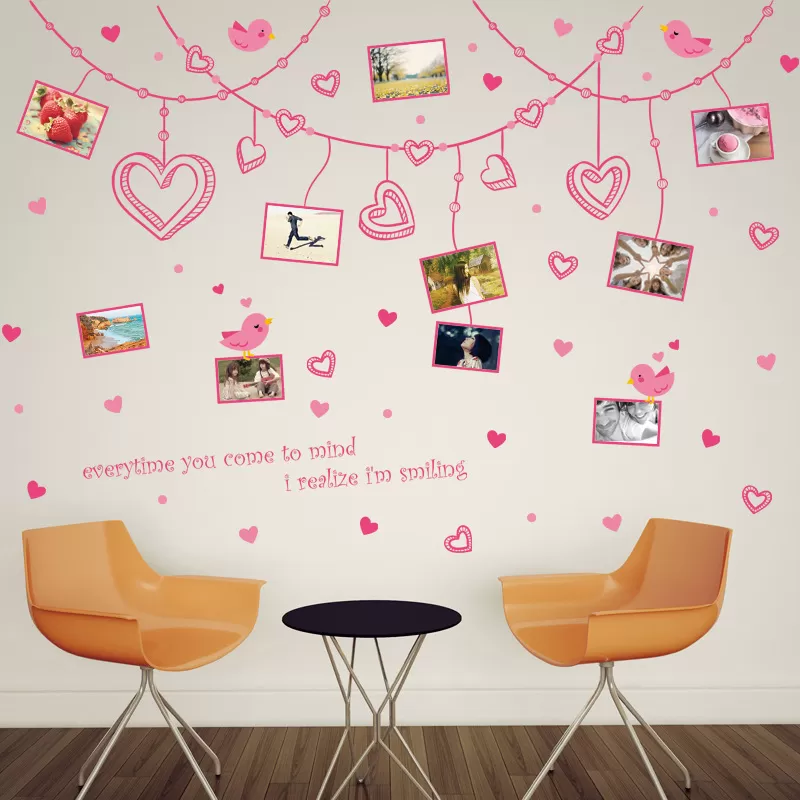 Decal Khung Ảnh Trái Tim 