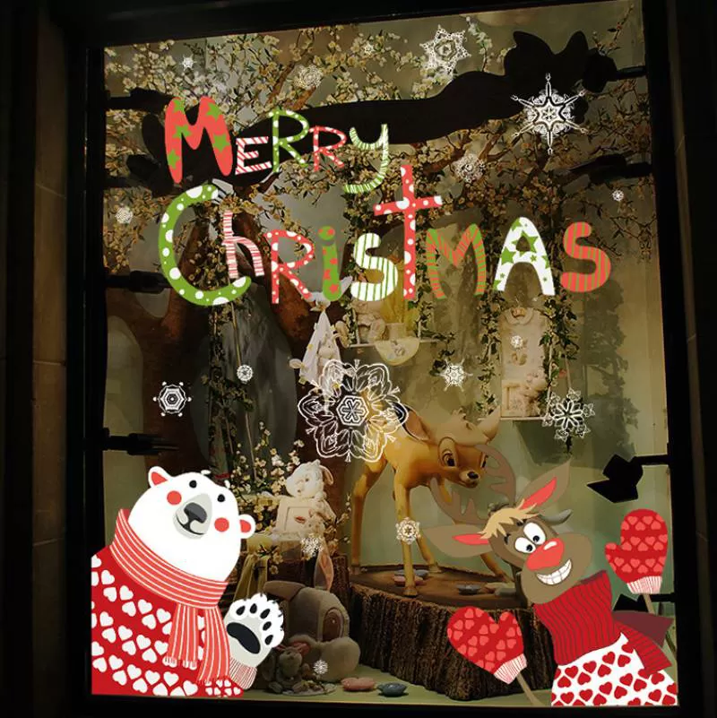 Decal Noel – Rudolph & White Bear