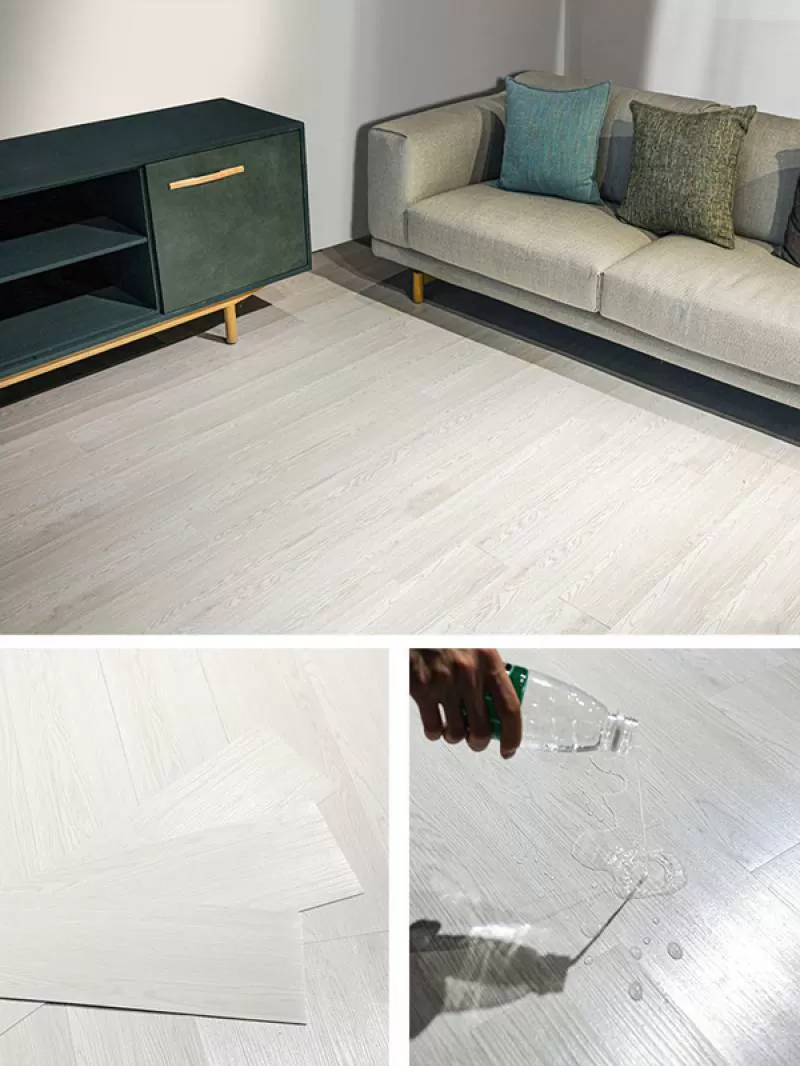 Nhựa lót sàn giả gỗ có keo sẵn EN01 dày đúng 2mm