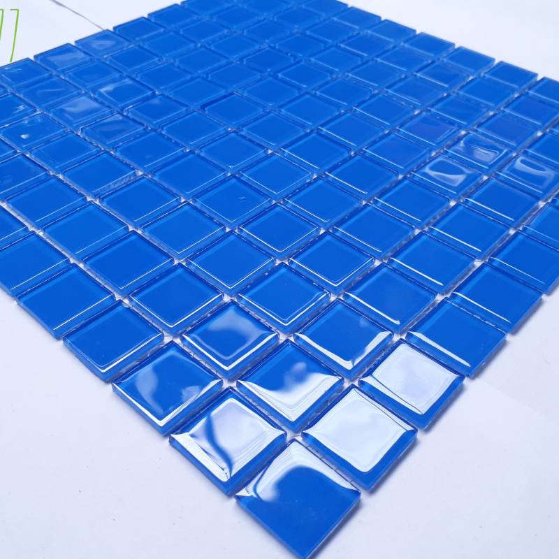 Gạch mosaic thủy tinh ốp lát trang trí 25*25*3.8mm trộn màu ET-077