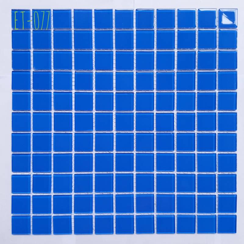 Gạch mosaic thủy tinh ốp lát trang trí 25*25*3.8mm trộn màu ET-077