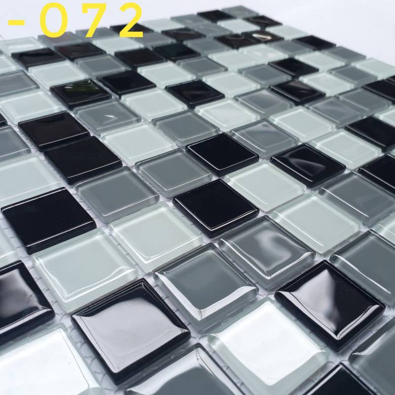 Gạch mosaic thủy tinh ốp lát trang trí 25*25*3.8mm trộn màu ET-072