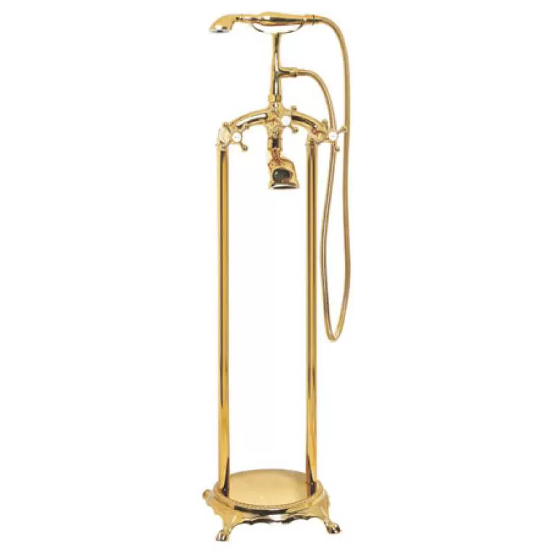 Telephone Bath Set Lever Handles Chrome – Golden – Code 106391