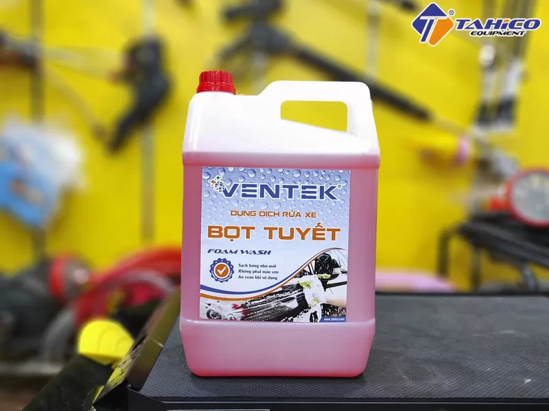 Dung dịch rửa xe bọt tuyết có chạm Ventek 5 lít