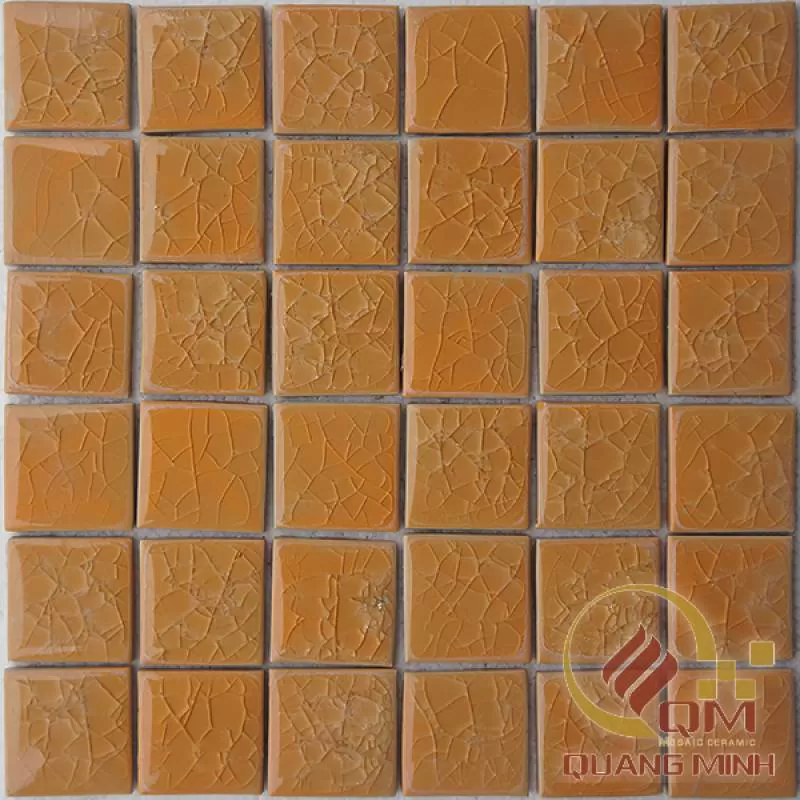 Gạch Mosaic Gốm Vuông Màu Đơn 5 x 5 QM-MD503