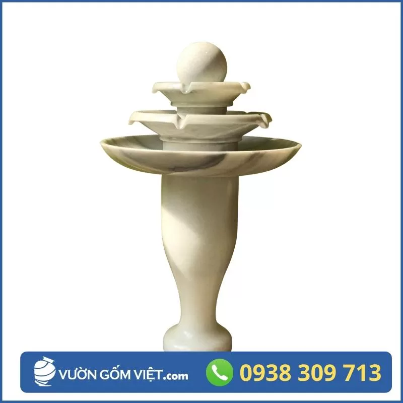 Thác Nước Bi Phong Thủy - Đài Phun Nước Sân Vườn 15